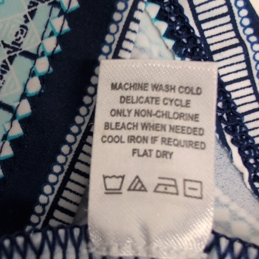 Cabana Life® X Talbots Half Zip Sportshirt - Playful Palms NWOT Size Large - Picture 10 of 11